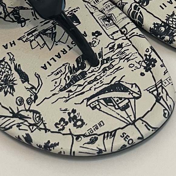 NIB Tory Burch Patent Leather Sandal - Midnight/Navy Destination, Size 8.5 - Picture 6 of 13